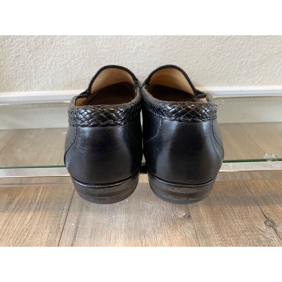 Allen Edmonds Maxfield Mens 11.5 D Black Leather Tassel Comfort Loafer Shoes